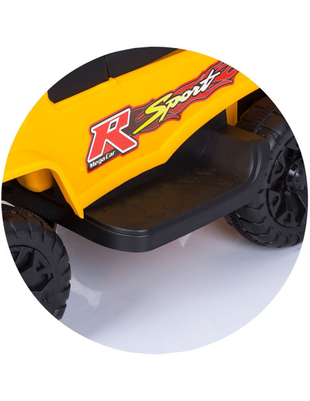 ROCSAF02103YE,Masinuta de impins Chipolino Safari yellow cu maner si copertina