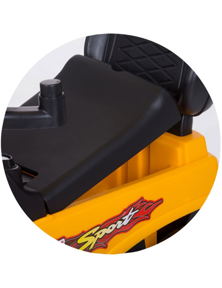 ROCSAF02103YE,Masinuta de impins Chipolino Safari yellow cu maner si copertina