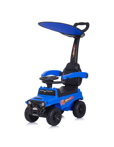 ROCSAF02105BL,Masinuta de impins Chipolino Safari blue cu maner si copertina