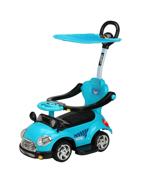 ROCSC0231BL,Masinuta de impins Chipolino Super Car blue cu maner si copertina