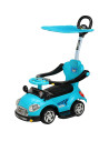 ROCSC0231BL,Masinuta de impins Chipolino Super Car blue cu maner si copertina