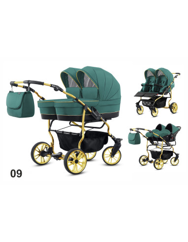 MKD-T3.09,Carucior pentru gemeni Mikado TWIN 2023 T-09 3 in 1