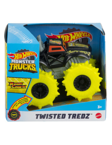 MTGVK37_GVK43,Hot Wheels Monster Truck Masinuta Twister Tredz Ragin Cage Scara 1:43