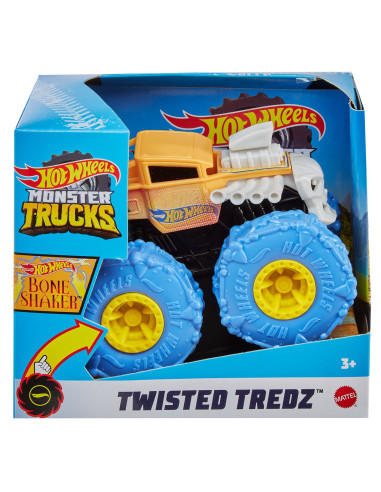 MTGVK37_GVK45,Hot Wheels Monster Truck Masinuta Twister Tredz Bone Shaker Portocaliu Scara 1:43