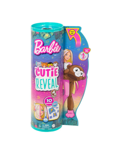 MTHKR01,Barbie Papusa Barbie Cutie Reveal Maimutica