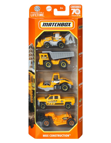 MTC1817_HKY21,Matchbox Set 5 Masinute Metalice Mbx Construction Scara 1:64