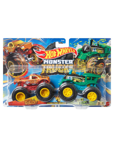 MTFYJ64_HLT63,Monster Truck Set 2 Masini Scara 1 La 64 Spur Of The Moment Si Loco Punk