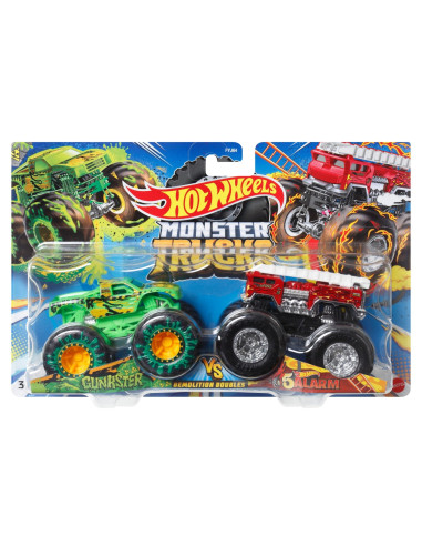 MTFYJ64_HLT69,Monster Truck Set 2 Masini Scara 1 La 64 Gunkster Si 5 Alarm