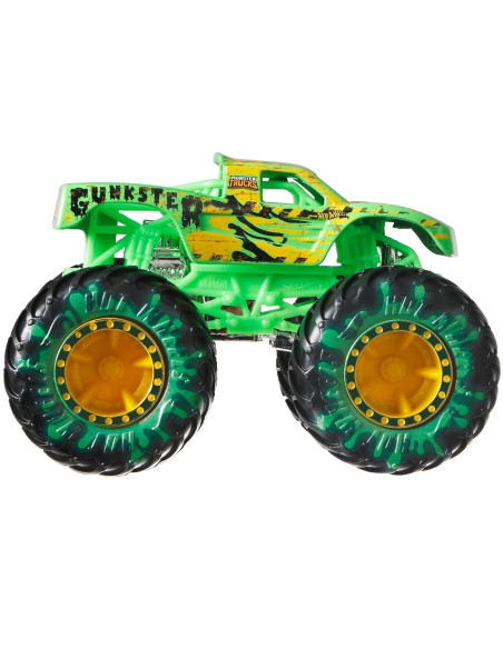 MTFYJ64_HLT69,Monster Truck Set 2 Masini Scara 1 La 64 Gunkster Si 5 Alarm