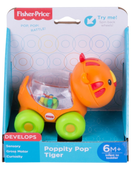 MTBGX29_CMV97,Fisher Price Jucarie Apasa Si Mergi Tigru