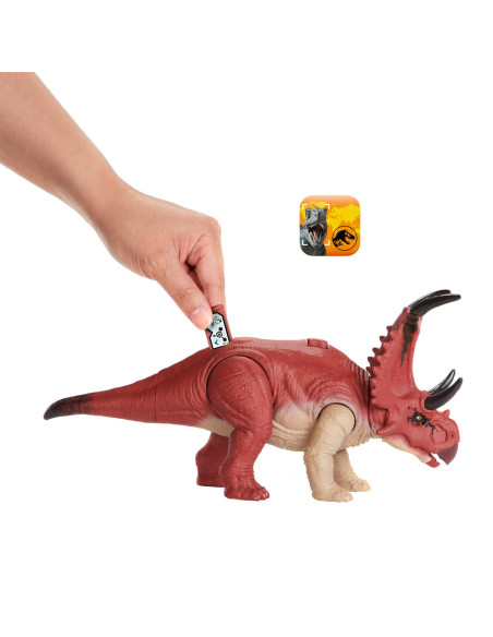 MTHLP14_HLP16,Jurassic World Dino Trackers Wild Roar Dinozaur Diabloceratops