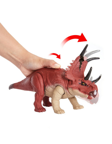 MTHLP14_HLP16,Jurassic World Dino Trackers Wild Roar Dinozaur Diabloceratops