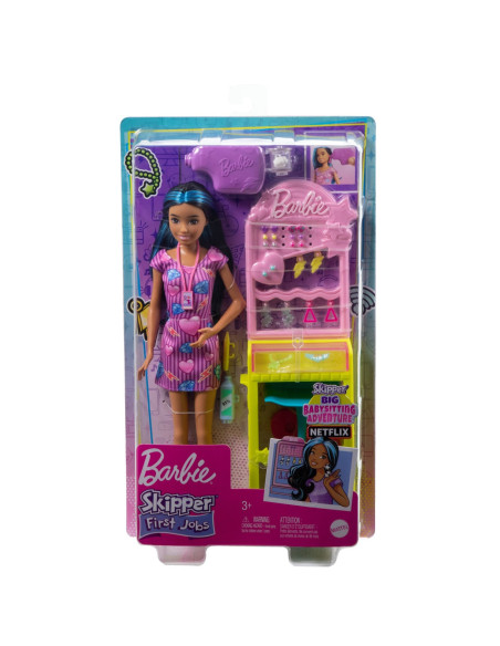 MTHKD78,Barbie Papusa Barbie Skipper First Jobs Ear Piercer MTHKD78,Barbie Papusa Barbie Skipper First Jobs Ear Piercer