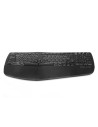 GM902A-BK-BL,Tastatura bluetooth si wireless Delux GM902A neagra iluminare alba