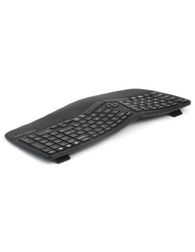 GM902A-BK-BL,Tastatura bluetooth si wireless Delux GM902A neagra iluminare alba