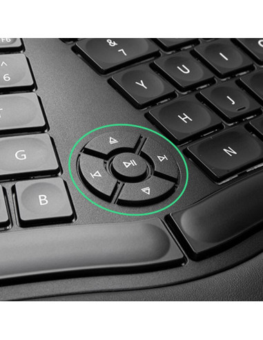 GM902A-BK-BL,Tastatura bluetooth si wireless Delux GM902A neagra iluminare alba