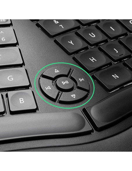 GM902A-BK-BL,Tastatura bluetooth si wireless Delux GM902A neagra iluminare alba
