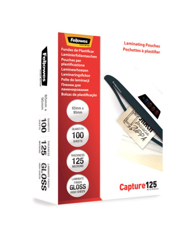 FE5306702,Folie 65x95mm 125 microni 100/top fellowes