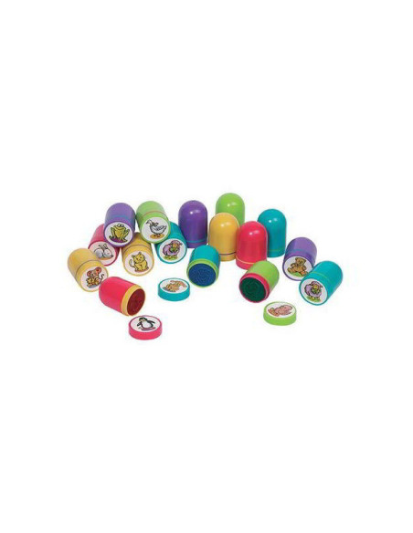 CWR15344,Set de 10 stampile cu animale, diametru 3 cm