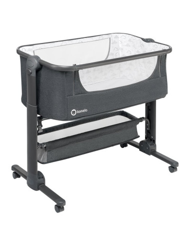 BN-LO-TIMON,Lionelo - Patut co-sleeper Timon Pliabil, 3 in 1, Cu setare unghiulara, Reglabil in 6 pozitii pe inaltime, Din Alumi