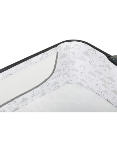 BN-LO-TIMON,Lionelo - Patut co-sleeper Timon Pliabil, 3 in 1, Cu setare unghiulara, Reglabil in 6 pozitii pe inaltime, Din Alumi