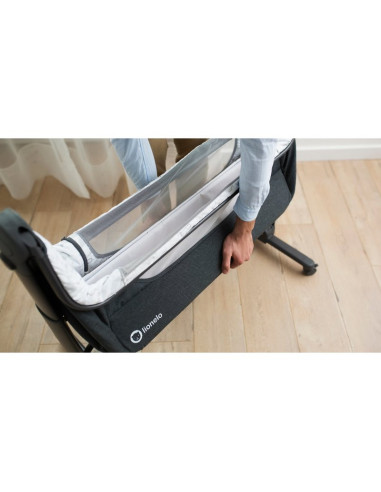 BN-LO-TIMON,Lionelo - Patut co-sleeper Timon Pliabil, 3 in 1, Cu setare unghiulara, Reglabil in 6 pozitii pe inaltime, Din Alumi