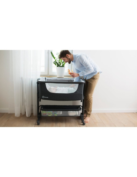 BN-LO-TIMON,Lionelo - Patut co-sleeper Timon Pliabil, 3 in 1, Cu setare unghiulara, Reglabil in 6 pozitii pe inaltime, Din Alumi