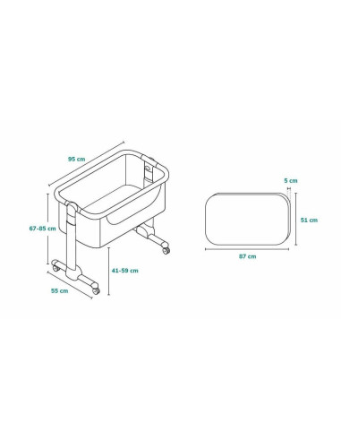BN-LO-TIMON,Lionelo - Patut co-sleeper Timon Pliabil, 3 in 1, Cu setare unghiulara, Reglabil in 6 pozitii pe inaltime, Din Alumi