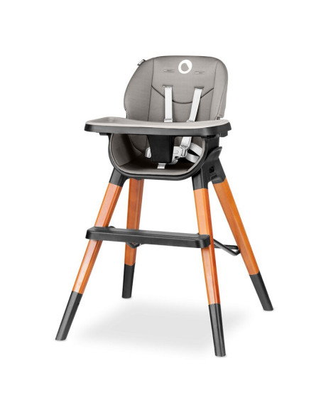 BN-LO-MONA_BLACK_ONYX,Lionelo - Scaun de masa Mona, 4 in 1, Transformabil, Reglabil in inaltime in 3 pozitii, Conform cu standar