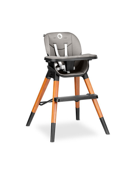 BN-LO-MONA_BLACK_ONYX,Lionelo - Scaun de masa Mona, 4 in 1, Transformabil, Reglabil in inaltime in 3 pozitii, Conform cu standar