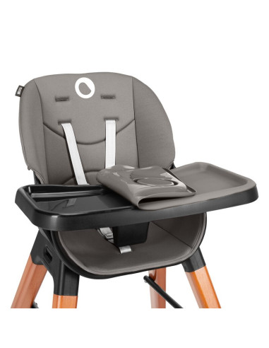 BN-LO-MONA_BLACK_ONYX,Lionelo - Scaun de masa Mona, 4 in 1, Transformabil, Reglabil in inaltime in 3 pozitii, Conform cu standar