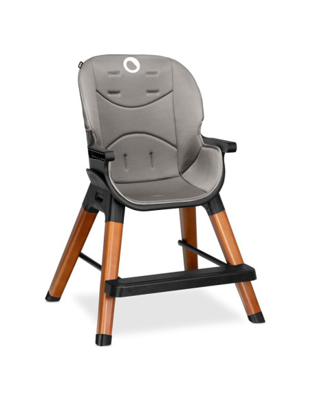 BN-LO-MONA_BLACK_ONYX,Lionelo - Scaun de masa Mona, 4 in 1, Transformabil, Reglabil in inaltime in 3 pozitii, Conform cu standar