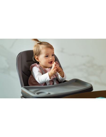 BN-LO-MONA_BLACK_ONYX,Lionelo - Scaun de masa Mona, 4 in 1, Transformabil, Reglabil in inaltime in 3 pozitii, Conform cu standar