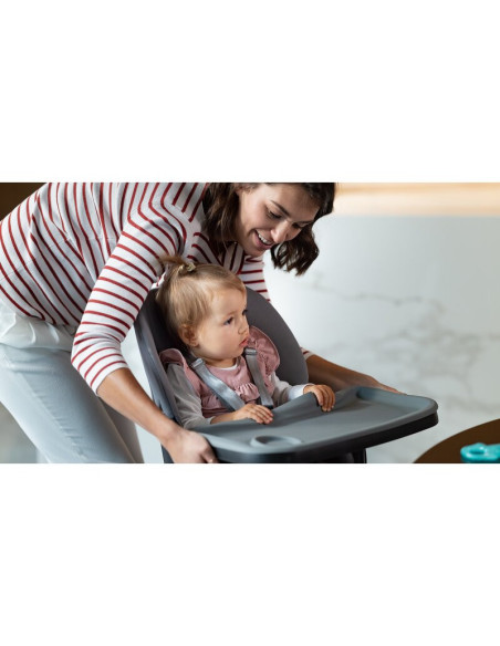 BN-LO-MONA_BLACK_ONYX,Lionelo - Scaun de masa Mona, 4 in 1, Transformabil, Reglabil in inaltime in 3 pozitii, Conform cu standar