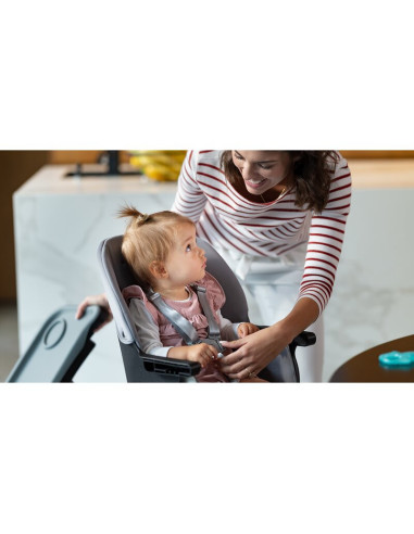 BN-LO-MONA_BLACK_ONYX,Lionelo - Scaun de masa Mona, 4 in 1, Transformabil, Reglabil in inaltime in 3 pozitii, Conform cu standar