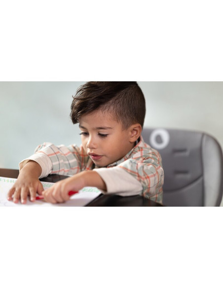 BN-LO-MONA_BLACK_ONYX,Lionelo - Scaun de masa Mona, 4 in 1, Transformabil, Reglabil in inaltime in 3 pozitii, Conform cu standar