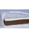 BN-YAPPYLATEX_120X60,Saltea pentru patut YappyLatex din cocos si latex, YappyKids, 120x60x9 cm, Alb