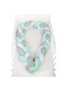BN-YAPPYGUM_240_TREND,Protectie laterala pentru patut, Tip Bumper impletit YappyGum, Utilizabil si ca baby nest, Din tricot, Yap