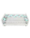 BN-YAPPYGUM_240_TREND,Protectie laterala pentru patut, Tip Bumper impletit YappyGum, Utilizabil si ca baby nest, Din tricot, Yap