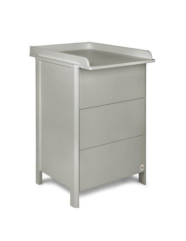BN-YAPPYMINI_GREY,Comoda de infasat YappyMini din lemn, Cu trei sertare, Cu blat de infasat detasabil, YappyKids, 65x54x90 cm, G