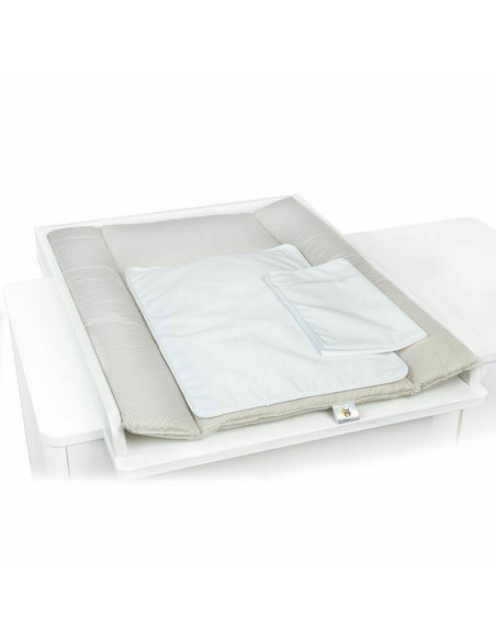 BN-YAPPYNatureSand,Saltea de infasat YappyNatureSand cu doua cearceafuri impermeabile, YappyKids, 73x55 cm, Bej