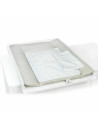 BN-YAPPYNatureSand,Saltea de infasat YappyNatureSand cu doua cearceafuri impermeabile, YappyKids, 73x55 cm, Bej