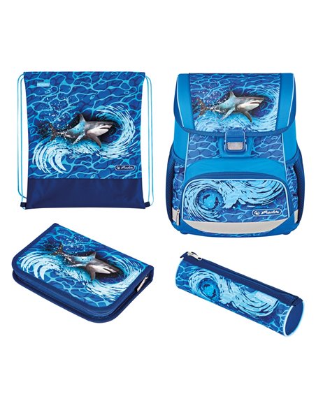 50043095,Ghiozdan echipat loop plus, motiv blue shark