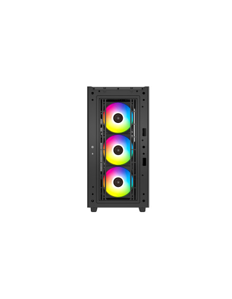 R-CG540-BKAGE4-G-1,CARCASA DEEPCOOL CG540, Middle Tower E-ATX, fara sursa, sticla securizata, 3 x 120mm RGB fan, 1 x 140mm black