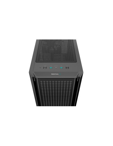 R-CG540-BKAGE4-G-1,CARCASA DEEPCOOL CG540, Middle Tower E-ATX, fara sursa, sticla securizata, 3 x 120mm RGB fan, 1 x 140mm black