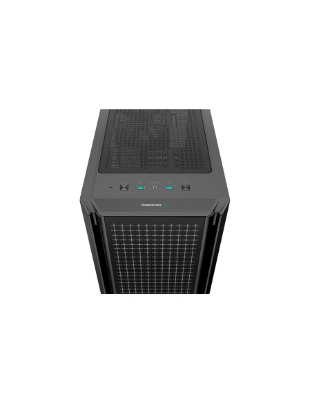 R-CG540-BKAGE4-G-1,CARCASA DEEPCOOL CG540, Middle Tower E-ATX, fara sursa, sticla securizata, 3 x 120mm RGB fan, 1 x 140mm black