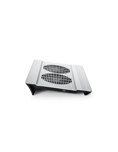 DP-N24N-N8SR,STAND DEEPCOOL notebook 17", sita aluminiu, 2 x fan 14cm, 4 x port USB, silver, "N8" "DP-N24N-N8SR"