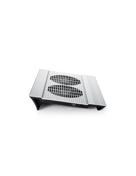 DP-N24N-N8SR,STAND DEEPCOOL notebook 17", sita aluminiu, 2 x fan 14cm, 4 x port USB, silver, "N8" "DP-N24N-N8SR"