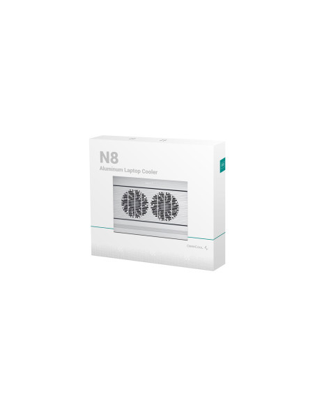 DP-N24N-N8SR,STAND DEEPCOOL notebook 17", sita aluminiu, 2 x fan 14cm, 4 x port USB, silver, "N8" "DP-N24N-N8SR"