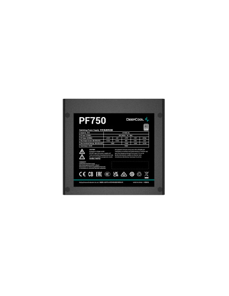 R-PF750D-HA0B-EU,SURSA DeepCool PF750D, 750W (real), 120mm silent fan, 80 PLUS White, 4x PCI-E (6+2), 6x S-ATA "PF700" "R-PF750D